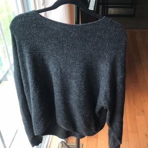 H&M Large Gray Fleece Sweater